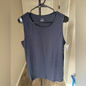 CJ Banks Navy Sleeveless Tank Top